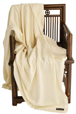 Cashmere Boutique 100% Pure Cashmere Queen Size Blanket - Lightweight, Breathable Cozy Luxury, Soft and Warm - 90 x 90 Inches