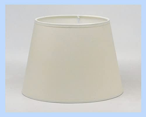 Prime paralume paraluce tronco cono d18 in tessuto avorio accoppiato a PVC - produzione propria - made in Italy