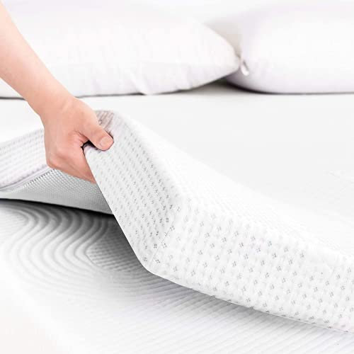 REAL CONFORT Memory Foam Matratzen Topper | Orthopädisch Matratzenauflagen mit Komfortschaumkern für Mattress | 120 x 180 cm, Dicke 8 cm