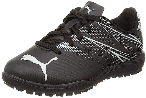 Puma Attacanto Junior TT (Astro Turf) Football Boots - J11 - Black/Silver