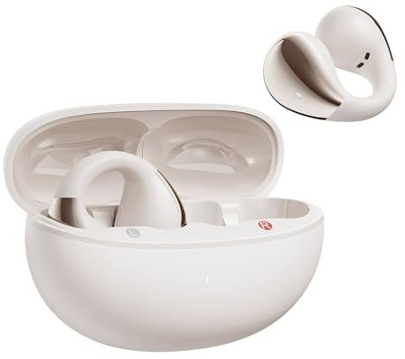 QCY Crossky C30 Auriculares Inalámbricos de Oído Abierto, Bluetooth 5.4 Auriculares Deportivos con Clip, Ajuste Seguro, IPX5 Impermeable, Llamadas Nítidas, Sonido Espacial, Conexión Dual