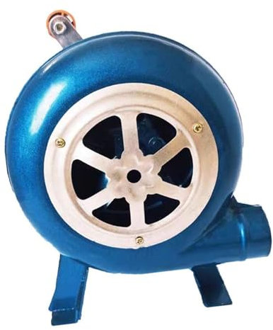 JOUFNING Briquets À Charbon Forge BBQ - Camping Activateur pour Barbecue, Engrenage De Fer Barbecue Souffleur, pour Camping en Plein Air Randonnée Pique-Nique Cuisson(200W)