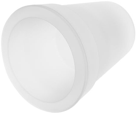 Solar Powered Illuminated Flower Pot Outdoor Light White Abs