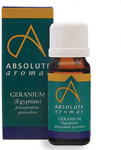 Absolute Aromas Geranium Essential Oil 10ml - 100% Pure, Natural, Undiluted, Vegan and Cruelty-Free