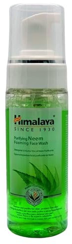 Himalaya Herbals Mousse nettoyante pour le visage à l'extrait de curcuma - Nettoyant pour le visage à base de plantes sans savon, SLS - TESTÉ PAR DERMATOLOGIE 150 ml