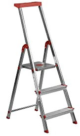 Escalera Aluminio Rolser BRICO 3 Peldaños. Certificada según Norma Europea EN-131 para Uso doméstico y Profesional.