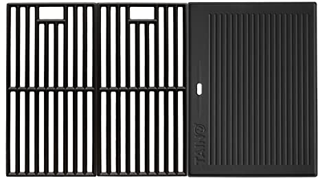 TAINO PRO/RED 6+1 Gusseisen Rost Grillplatte Grillrost Zubehör Set Gasgrill Grill Wendeplatte