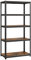 SONGMICS Standregal, Bücherregal, Lagerregal, 5 Ablagen, Küchenregal, Regal, 40 x 90 x 180 cm, bis 875 kg belastbar, verstellbare Ablagen, Industrie-Design, vintagebraun-schwarz GLR040B11