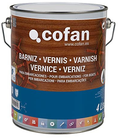 Cofan Barniz para Embarcaciones | Incoloro | Bote de 4 litros