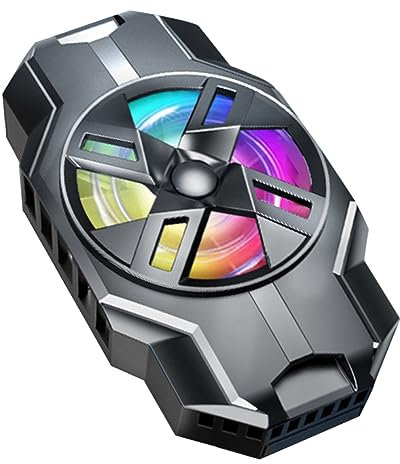 Gatuida Enfriador de Teléfono Inteligente S3 Radiador de Teléfono Celular Ventilador de Enfriamiento de bajo Ruido para Juegos