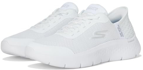 Skechers Damen GO Walk Flex Grand Entry Sneaker, White, 37.5 EU