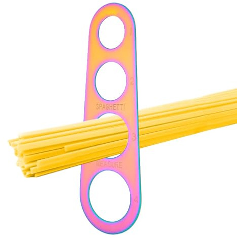 Herramienta de medición de espaguetis – Herramienta de medición de pasta de fideos espaguetis | Medidor de espaguetis, dispositivo medidor rápido de regla de espagueti, 4 tamaños de porción para medir