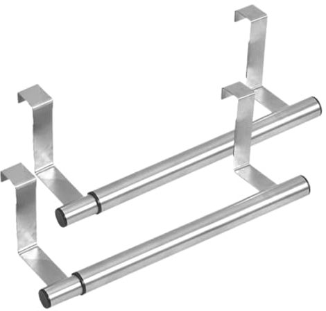 ULTECHNOVO 2pièces Barre Porte-Serviettes Mural Lot de Barres pour Serviettes Ajustables à Salle De Bain Et Cuisine