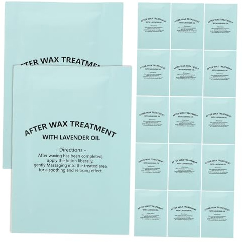 Mikinona 50piezas Toallitas Depilatorias Corporales y Faciales Post Depilación Limpiador De Cera Para Eliminar Residuos De Cera Suavizar y Nutrir La Piel Post Depilación Casa o Salón