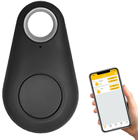 Traceur GPS Bluetooth 5.0 Anti-Perte avec Géorepérage et Alarme, Localisateur Intelligent pour Animaux (Chiens, Chats), Clés, Voitures, Portefeuilles, Bagages, Compatible iOS et Android