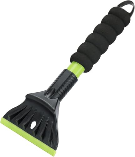Rascador Hielo Coche, Rascador Hielo Parabrisas Coche, Rascadors Nieve Coches con Mango Antideslizante, Rascadors de Hielo para Luna de Coches para Eliminar Nieve y Escarcha
