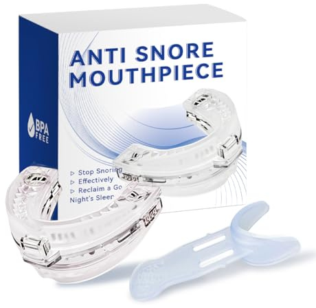 Anti Ronflement Orthese Inodore Et Doux Efficace Puissant Adapté Hommes et Femmes Ronflent, Prêt à l'emploi Confortable et Réducteur de Ronflement - Transparent