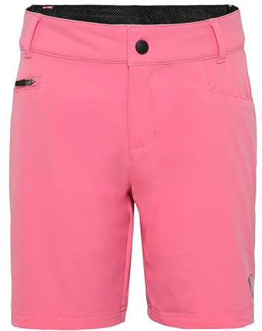 Ziener Kinder NADO-Z Fahrrad-Shorts mit Innenhose - Mountainbike/Outdoor/Freizeit, Strawberry Sorbet, 128