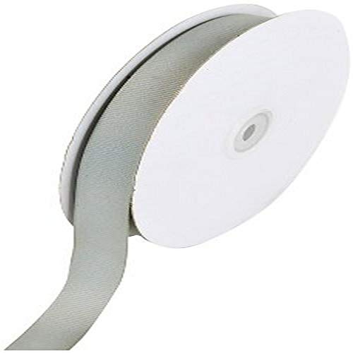 Creative Ideas 50-Yard Solid Grosgrain Ribbon, 5/8-Inch, Silver