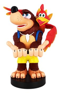 Cable Guys Rare Banjo-Kazooie Soporte Mando y Movil - Figuras Soporte para movil y Mando, Compatible con Xbox, PlayStation y la mayoría de mandos estándar, Accesorios Escritorio para Setup Gaming