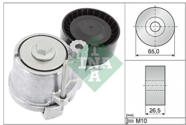 INA 534 0661 10 Spannarm Keilrippenriemen Riemenspanner 26,5mm 65mm