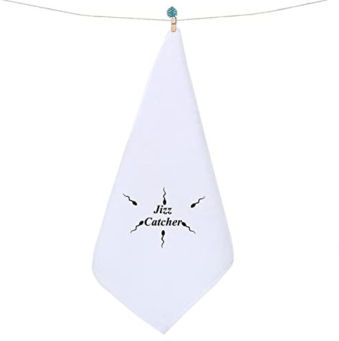 WZMPA Jizz Catcher Waschhandtuch Naughty After Cum Geschenk Gag Waschlappen Erwachsene Humor Geschenk für Freundin Frau Braut (Jizz Catcher)