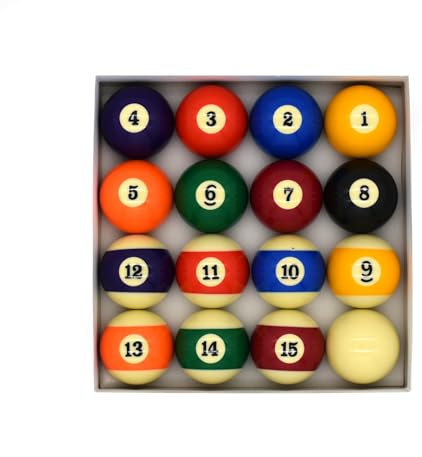 BILMAG Pool Billard Kugeln Kugelset Standard 57,2mm - für 7ft. 8ft. und 9ft. Pooltische