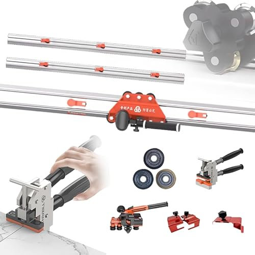 Découpeuse manuelle de carrelage, outil manuel de coupe de carreaux de table pour carreaux de grande taille, conception à double voie (3m)
