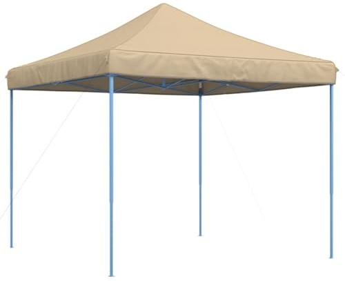 vidaXL Pop-Up hopfällbart partytält 292x292x315 cm beige, trädgårdstält, festtält, pop-up partytält, eventtält, fest tält, hopfällbart partytält