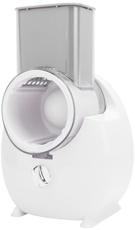 Grattugia Elettrica per Formaggio, Macchina per Insalata, Affettatrice Elettrica Automatica, 3 Lame Intercambiabili Spara Insalata Affettatrice Elettrica Trituratore per (Spina