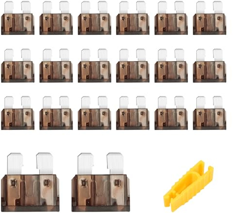 Flaconi 20PCS Kfz Sicherungen,Sicherungen,Sicherungen Kfz,Flachsicherungen Kfz,Kfz Sicherung,Flachsicherungen,Auto Sicherung,Sicherung,Geeignet für PKW,LKW,Motorräder (7.5A)