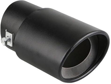 Car Exhaust Tail Pipe Universal Rear Auto Exhaust Pipe Nozzle Silencer Pipe Inlet 63mm Car Exhaust Tip Round Muffler Tail Trim(Straight)