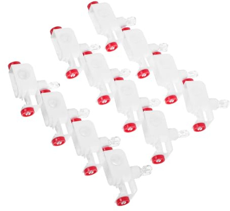 Hoement 12 Rodillos para Rieles De Cortina: Deslizadores Verticales Resistentes para Persianas - Poleas De Instalación Sencillas - Accesorios para Rieles De Cortina Silenciosos