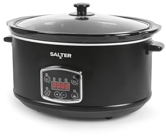Salter Digital Slow Cooker, 6.5L, 3 Heat Settings