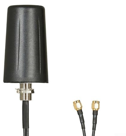 Honseadek Amplificateur de signal cellulaire externe 5G 4G LTE pour véhicule mobile à large bande Connecteur mâle anti-vandalisme Gain 5dBi pour câble de 3 m IP67 étanche