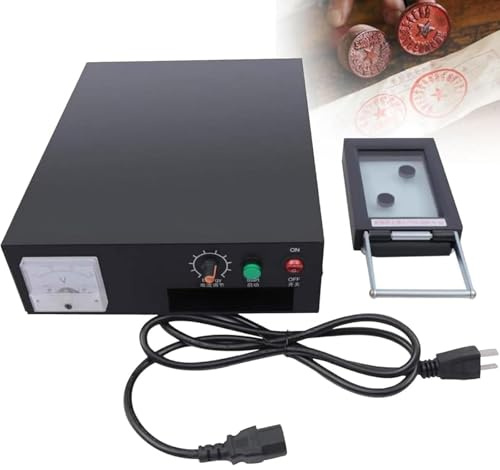 Macchina per timbri digitali fotosensibili, macchina per timbri flash, con 10 ingranaggi di regolazione dell'energia, con scatola per la realizzazione, per realizzare timbri turistici personalizzati