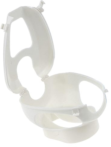 SHINEOFI Support Fixe pour Pigeons Blanc Anneau de Cheville Râtelier Fixe pour Alimentation et Injection de Remède Accessoire de Soin pour Oiseaux Léger et Sécurisé Usage Vétérinaire