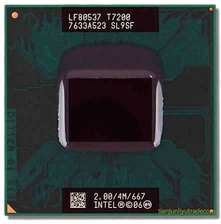 Intel Core 2 Duo T7200 Processor, 2 GHz, Socket 478, 65nm, 667 MHz, 4MB Cache