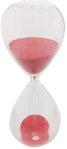 Sandklocka, färgad, glas, idealisk som julklapp eller födelsedag 30 minuter röd
