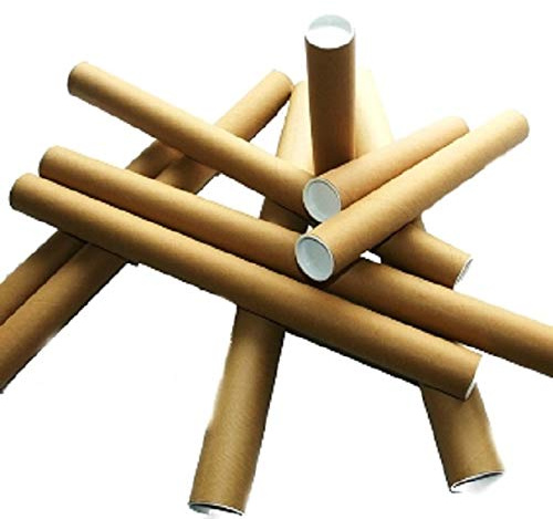 10 x A3 Quality Postal Tubes Poster 330mm x 50mm Rolls + END CAPS