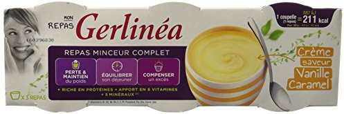 Gerlinea PACK Coupelle Mon Repas Vanile/Caramel 3X210 g ( 630 g ) - Lot de 4