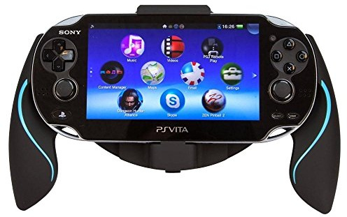 Link-e - Ergonomic joystick controller holder black/Blue for Sony PS Vita console
