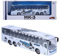 Tnfeeon 1:50 Simulation Pull-Back Alloy Bus Toy, Simuliertes Busfahrzeug aus Aluminiumdruckguss Modellspielzeug mit Unterhaltungsmusik für Kinder Kinder Mädchen(Weiß)