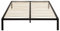 i-flair 160x200 cm Metallbett i-Base, minimalistisches Bettgestell, Futonbett und Gästebett mit Stauraum, Saugroboter und Unterbettbewahrung Freundlich
