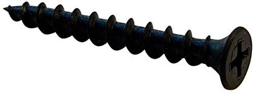 Small Parts 0614CPG #6 x 7/8 Phillips Bugle Head Coarse Thread Drywall Screw Black Phosphate Particle Board (Pack of 100)