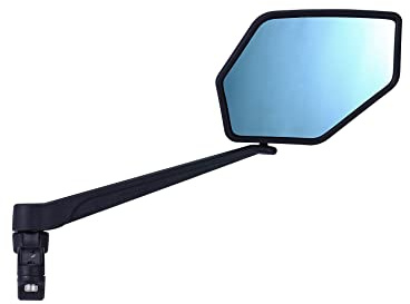 BBB Cycling Unisex BBM-02 cykelspegel multijusterbart monteringssystem för On The Handlebar anti-reflexbeläggning E-Bike certifierad tillgänglig i vänster och höger, svart, en storlek