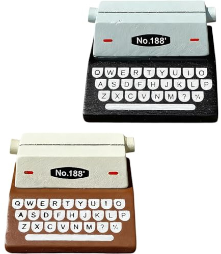 2 st anteckningsklämma retro trä skrivmaskin korthållare mini memo klämma skrivbord fotohållare stativ skrivbordskort klämmor