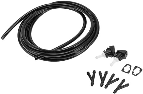 INFINAUTO Kit Ugelli Lavavetri, Anteriore No.5303833AA/4805742AC/4805742AB/5116079AA/55077460AA per Chrysler Town & Country Nero Bianco, 1 Set
