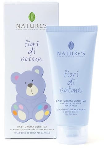 Bios Line Blumen, Baumwolle, Nature, Babycreme, beruhigend, 100 ml