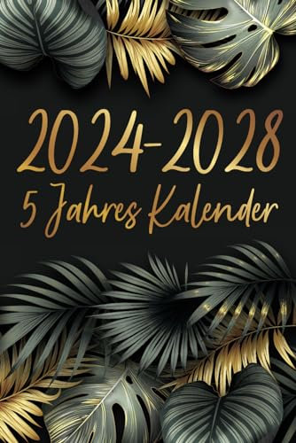 5 jahres kalender 2024-2028: 60 Monate von Januar 2024 bis Dezember 2028 | 5 Jahresplaner für Notieren, 1 Monat auf 2 Seiten | 6 x 9 Zoll ( 15.24 x 22.86 cm ) 162 Seiten.